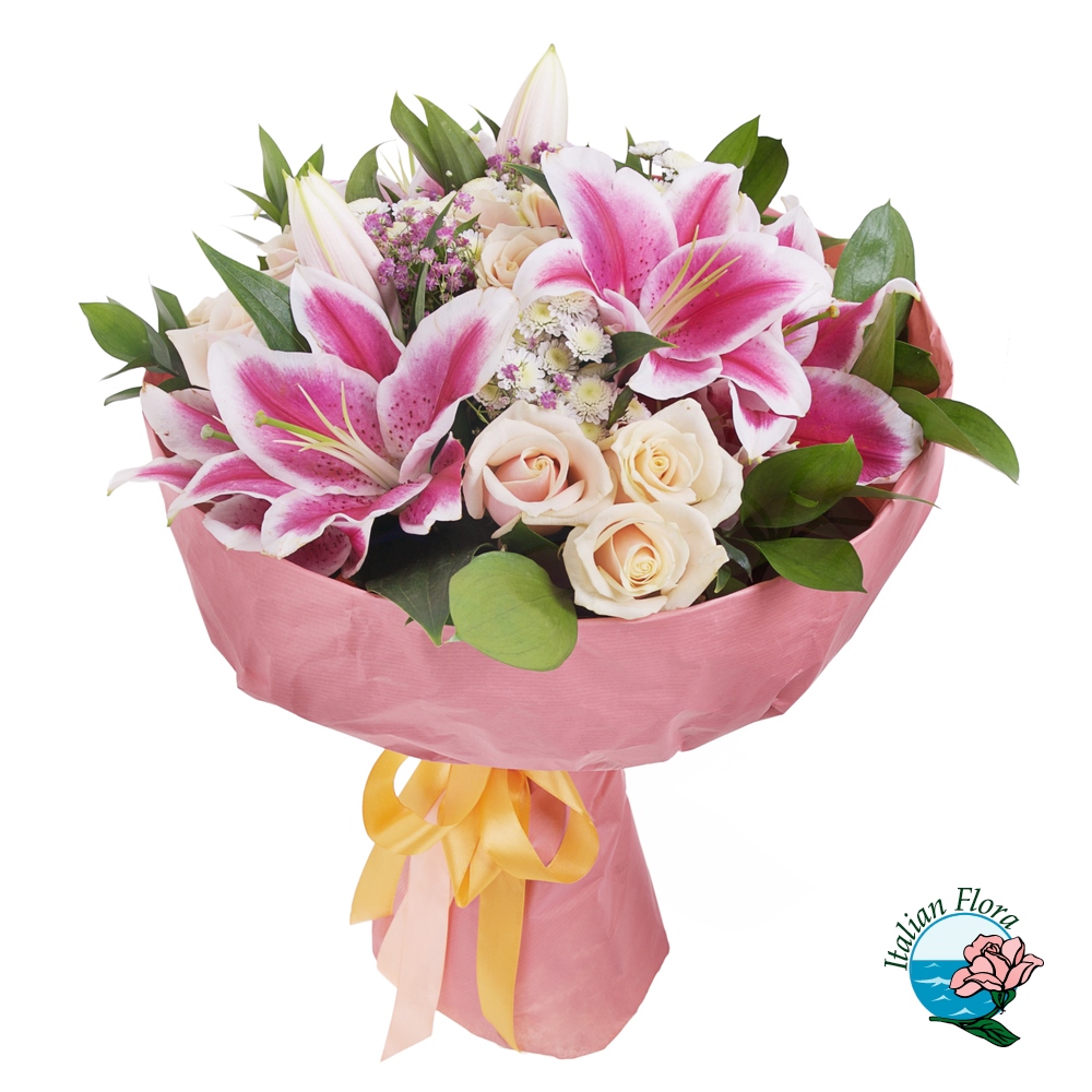 lillium-con-rose-e-fiori-bianchi_1000px Bouquet di lilium e rose
