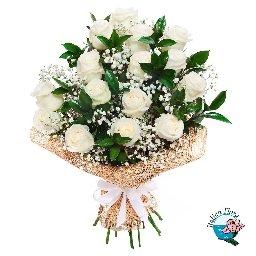 Bouquet rose bianche Bouquet rose bianche