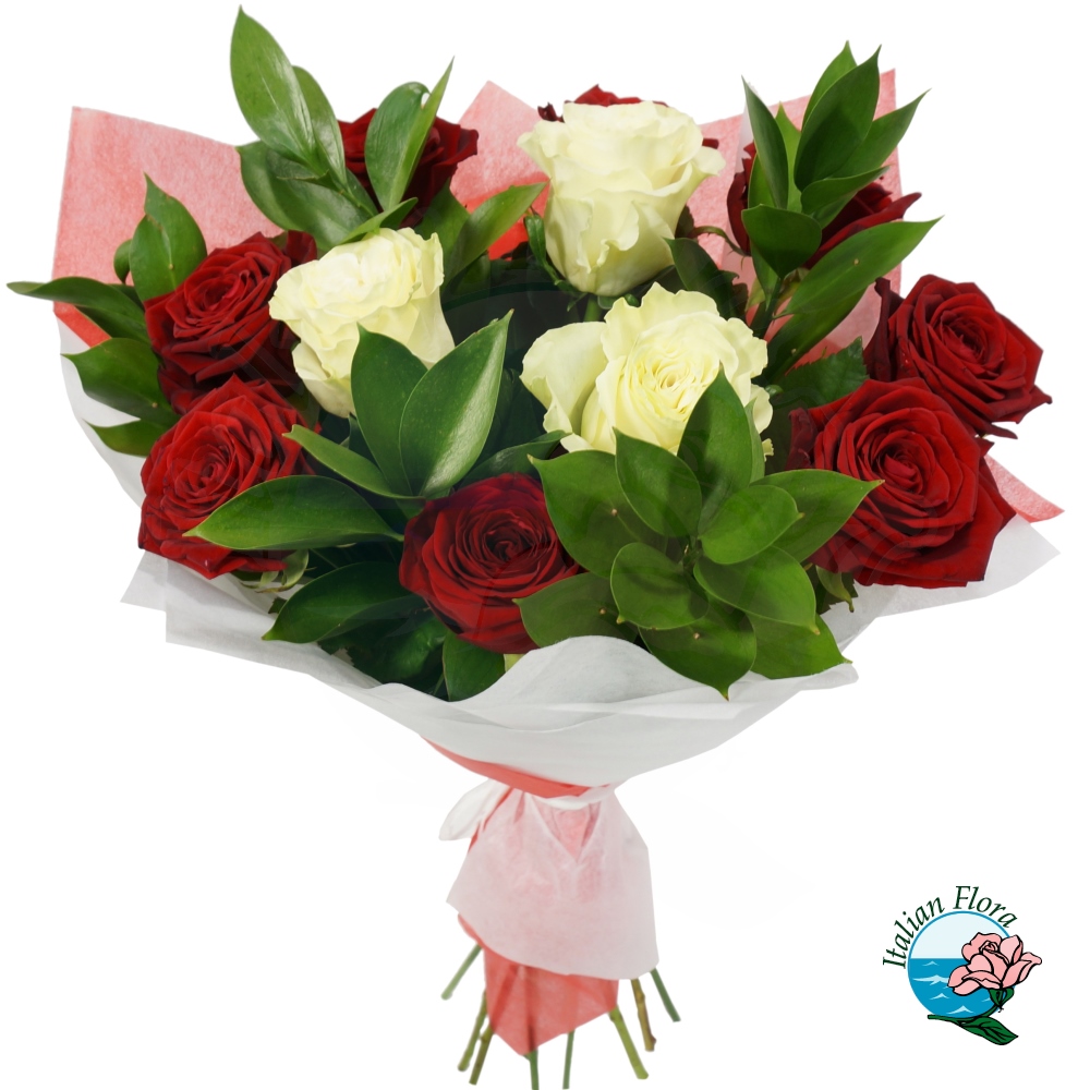 bouquet di rose bianche e rosse bouquet di rose bianche e rosse