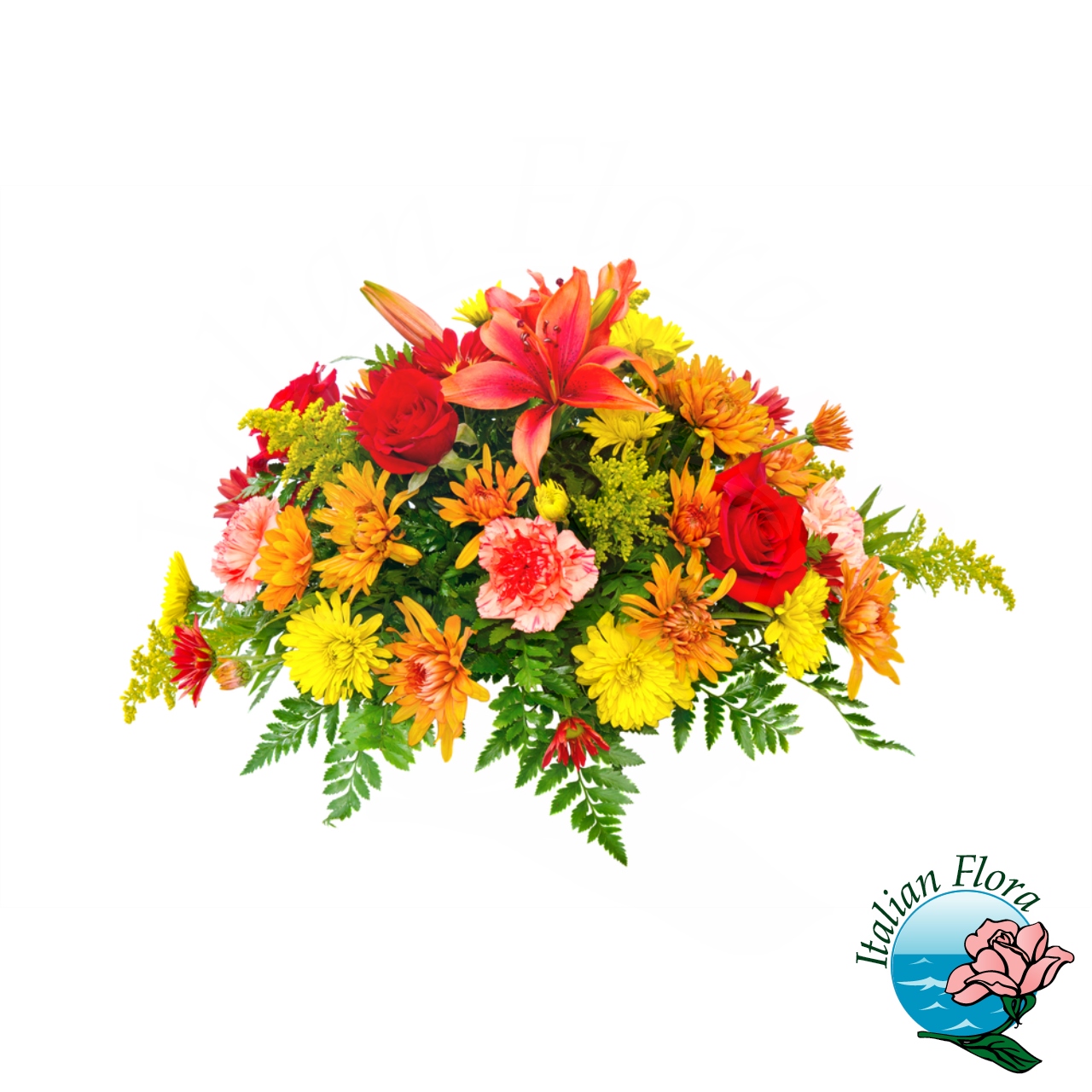 39353f0c-215d-4b5e-9bc4-8faea8229ce0 Composizione funebre dai colori vivaci